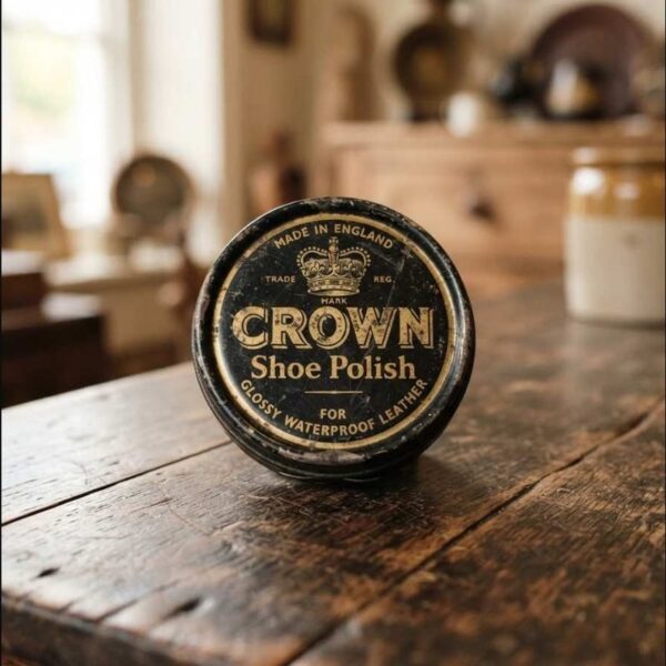 Crown Shoe Polish Tin